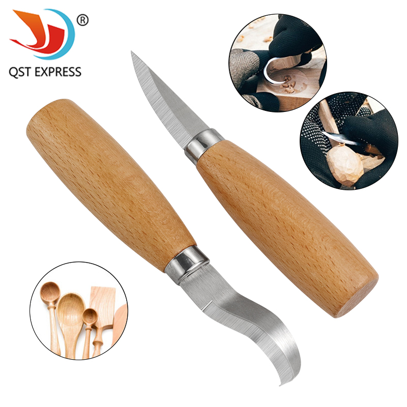 Woodworking Joinery - Cuchillo de talla de hierro inoxidable,