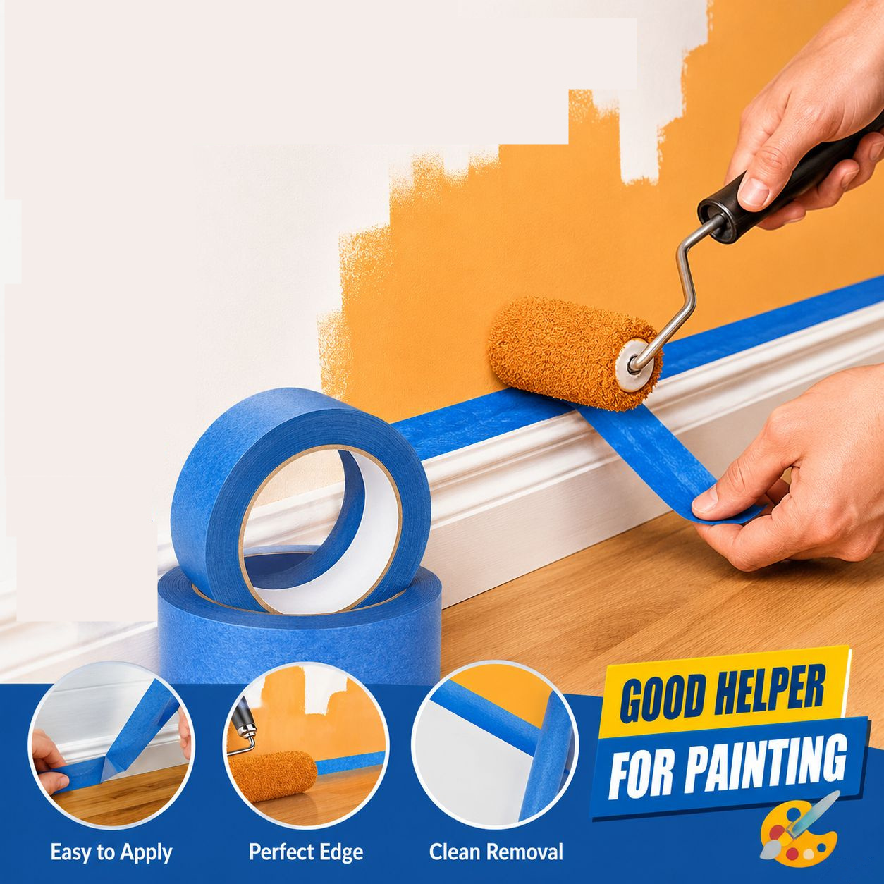 Woodworking Mask - Juego de 3 Rollos de Cinta