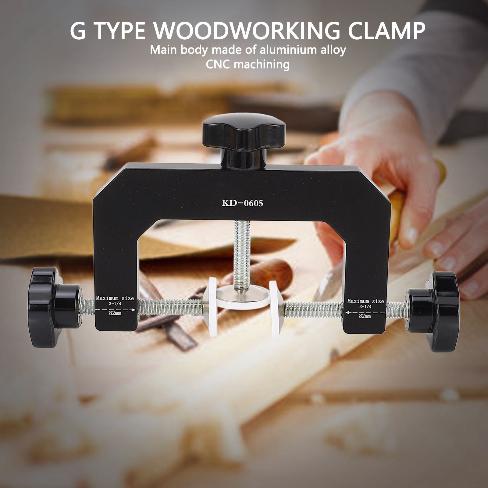 Woodworking Edge - Abrazadera en G de 3 vías,