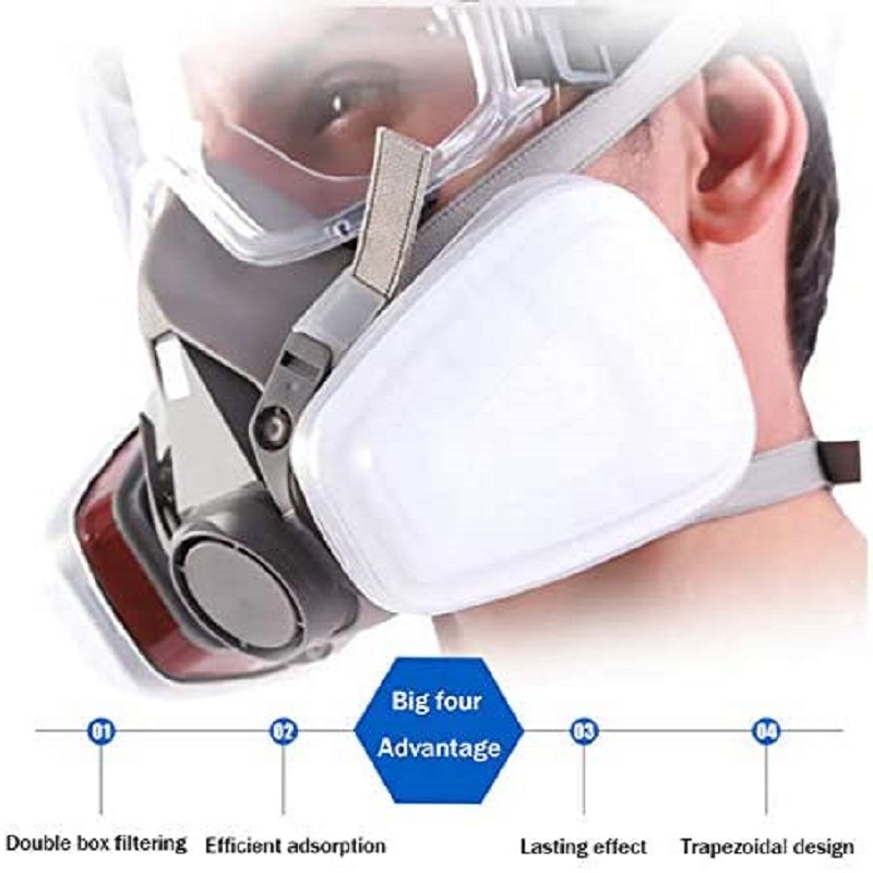 Mascarilla de Gas tipo 6200, r - Woodworking Respirator reseña y precio