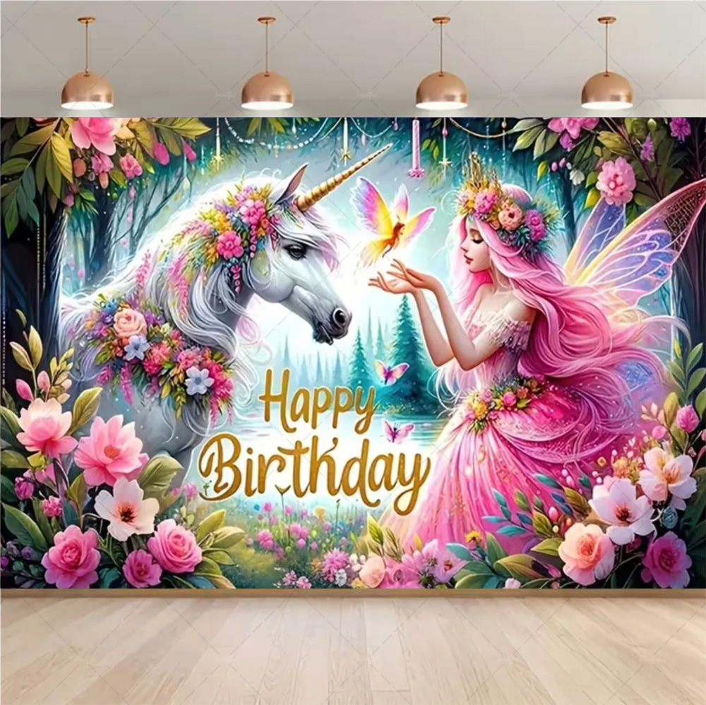 Fondo de cumpleaños de unicorn - Woodworking Horse reseña y precio