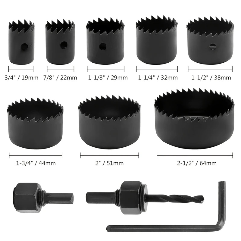 Juego de 8 brocas perforadoras - Woodworking Kits reseña y precio