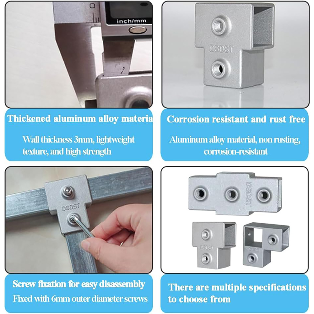 Conectores de tubo cuadrado de - Woodworking Joint Types reseña y precio
