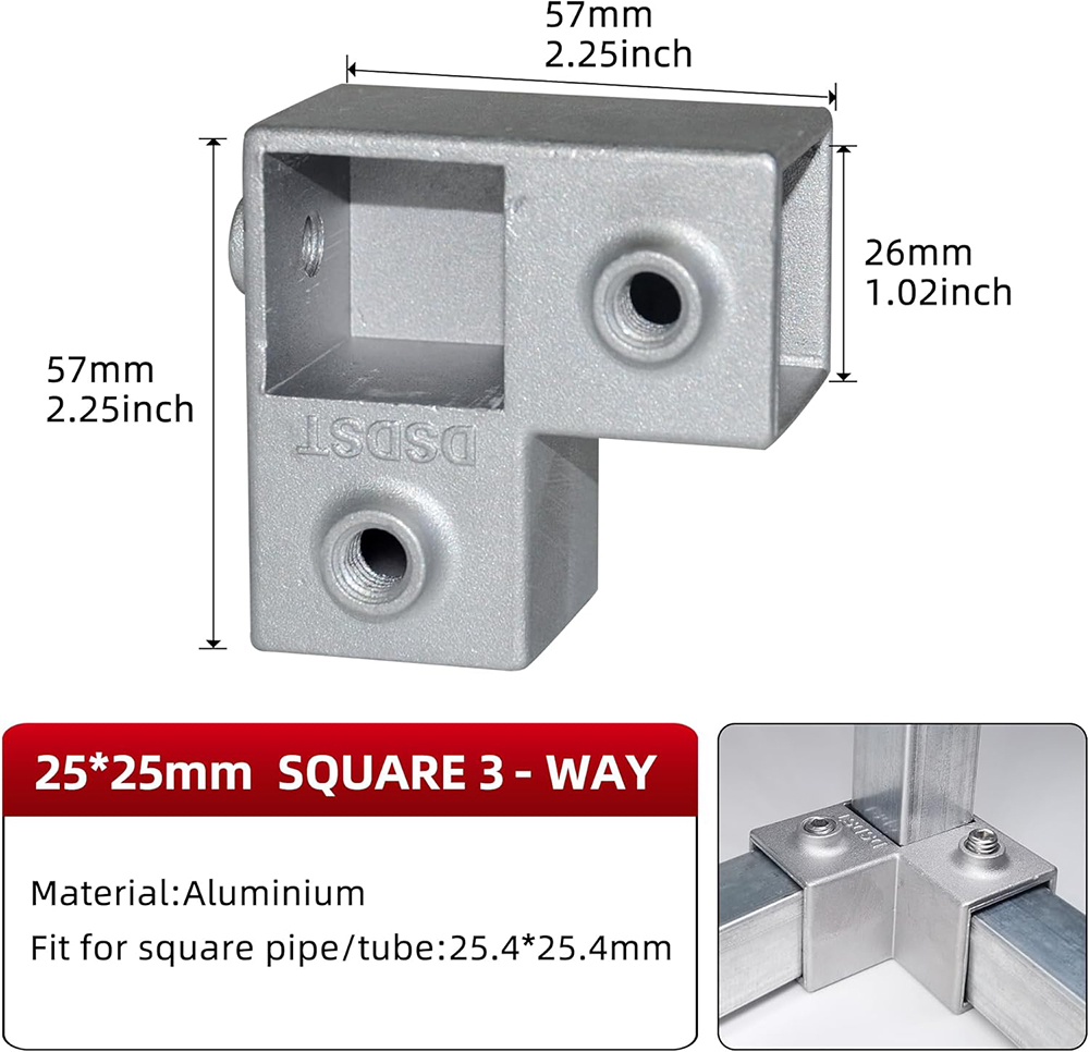 Conectores de tubo cuadrado de - Woodworking Joint Types reseña y precio