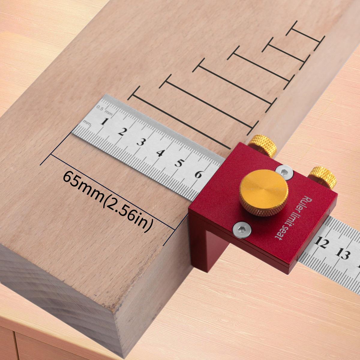 Regla de trazado de 30cm/12 pu - Woodworking Marking Gauge reseña y precio