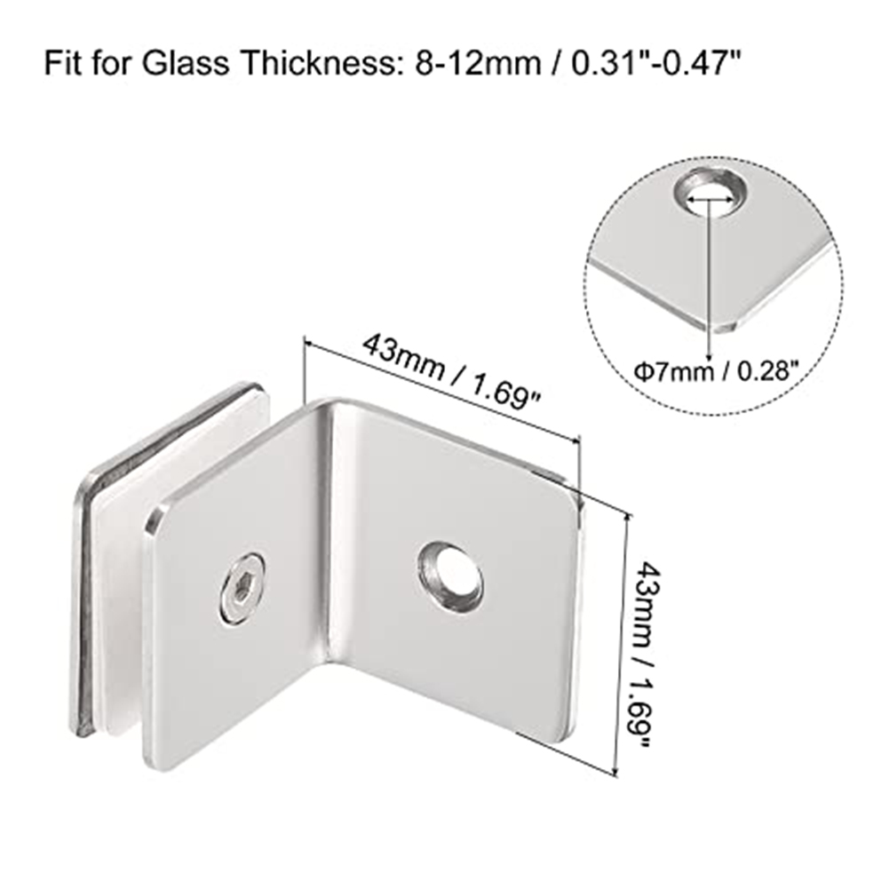 Acero inoxidable 90 °   Clips  - Woodworking Joint Types reseña y precio