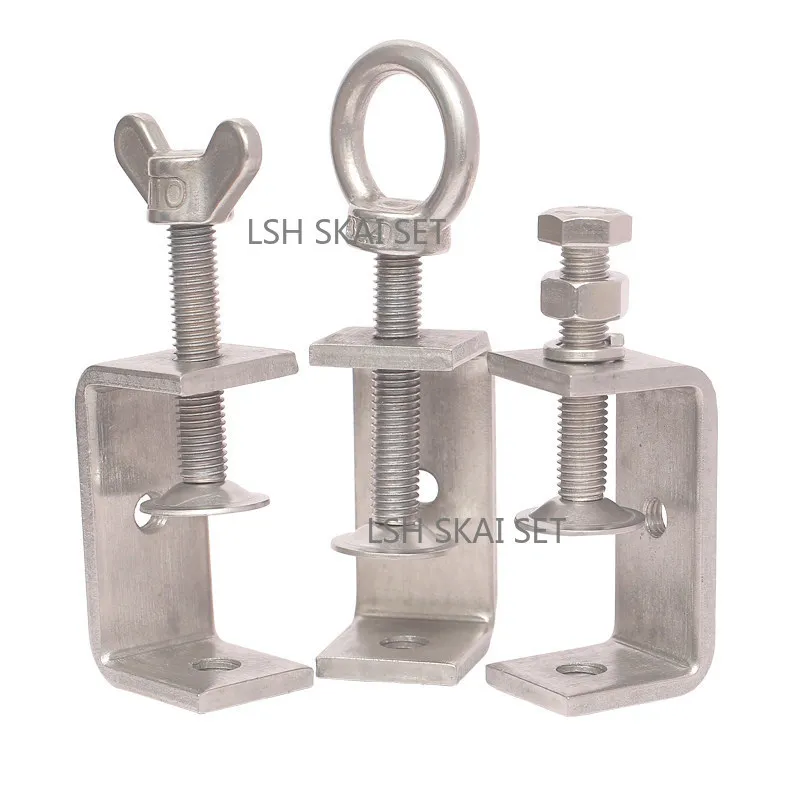 304 Stainless Steel Threaded C - Woodworking Clamp reseña y precio