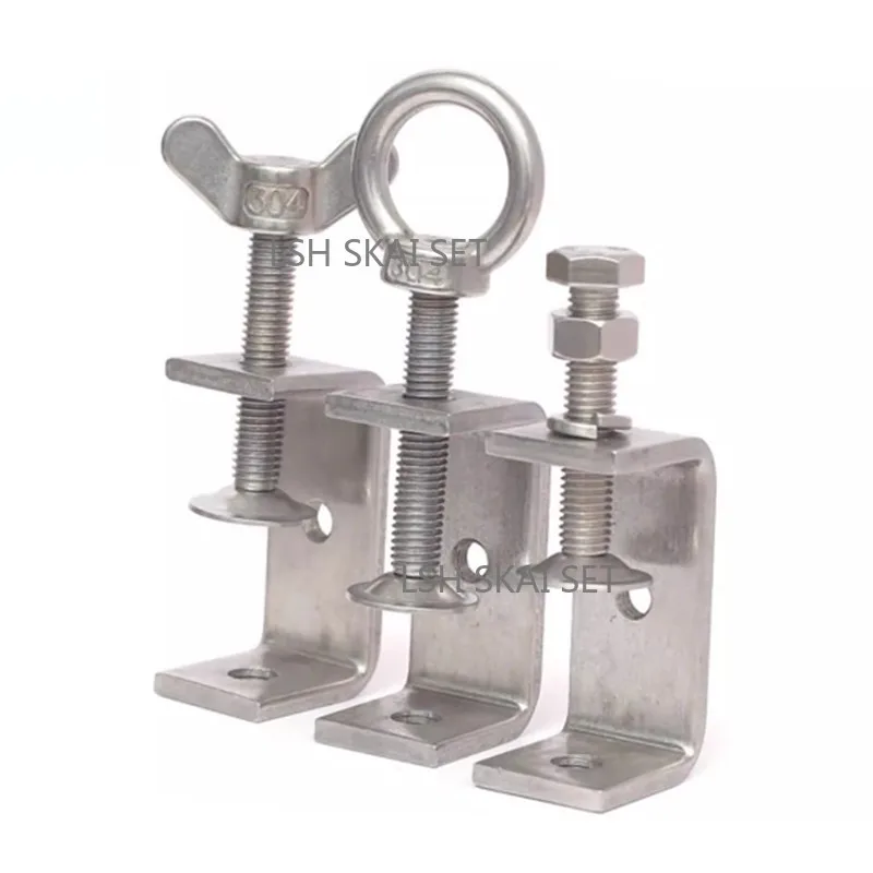 304 Stainless Steel Threaded C - Woodworking Clamp reseña y precio