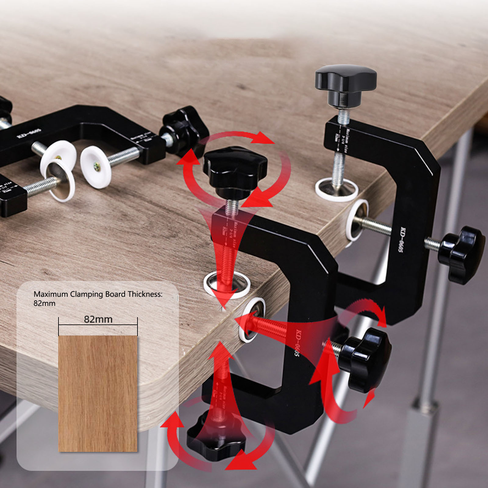 Abrazadera en G de 3 vías, abr - Woodworking Edge reseña y precio